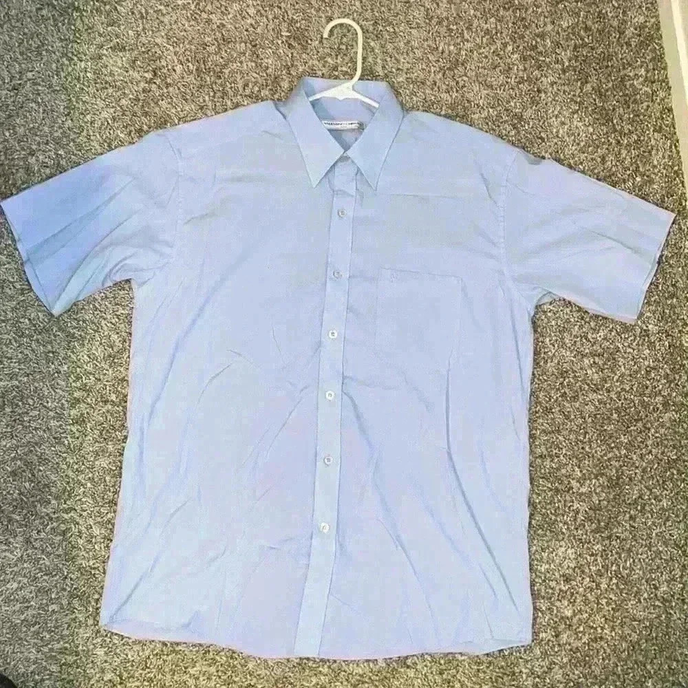 VALENTINO CHRISTY SHORT SLEEVE BUTTON DOWN SHIRT (105)